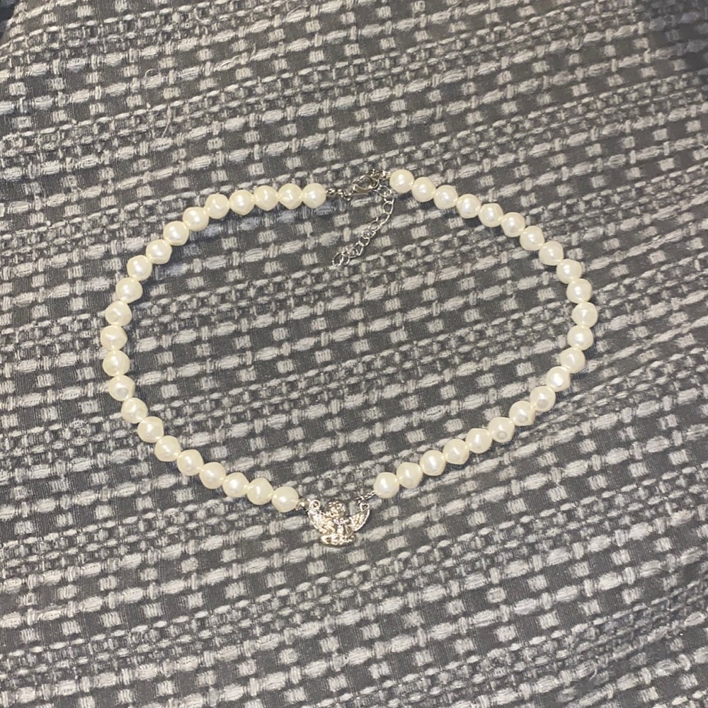 angel pearl necklace adika